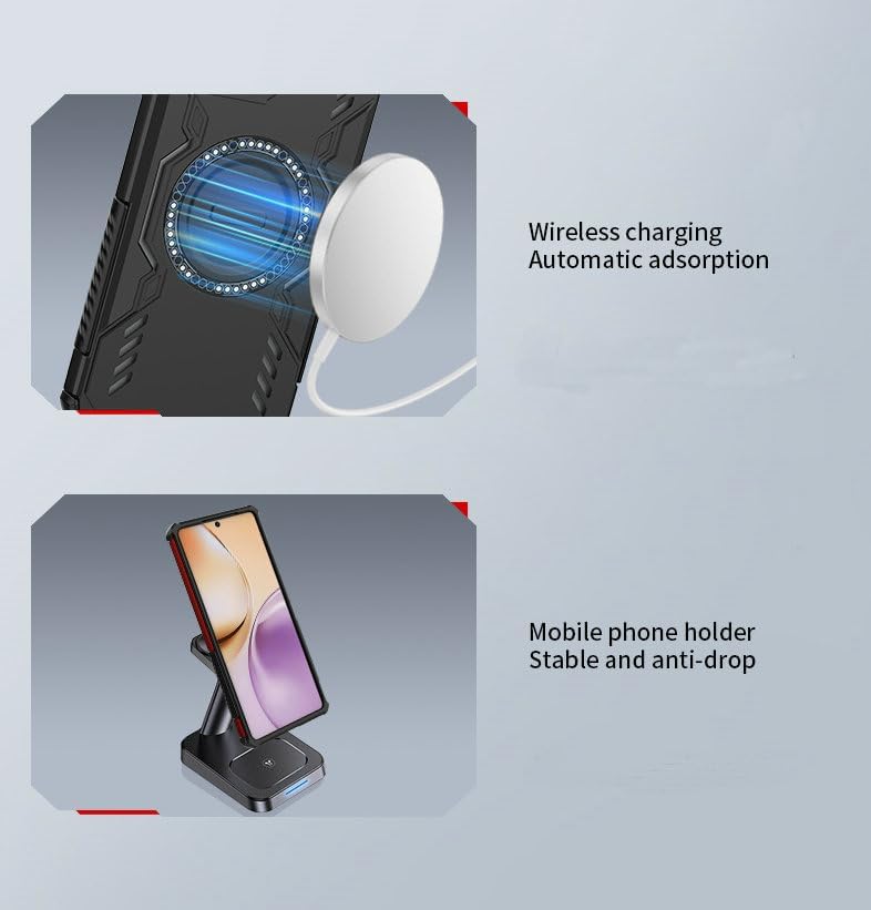 Compatible with Nothing Phone 3 Case Cover,Compatible with MagSafe,Compatible with Nothing Phone (3) A024 Dissipation Cool Anti-Fall Mobile Cases Blue - Image 8