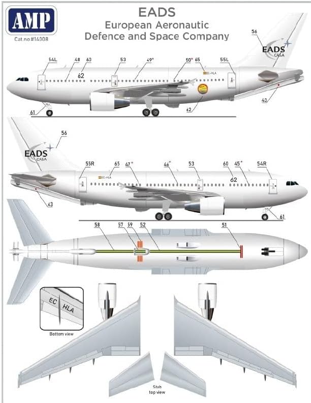 Miniatura 4 de AMP 144-008 - 1144 Airbus A310 MRTTCC-150 Polaris AF español, kit de modelo a escala