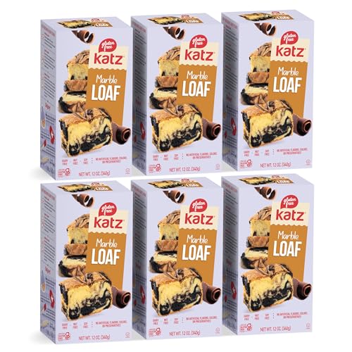 Katz Gluten Free Marble Loaf | Dairy Free, Nut Free, Soy Free, Gluten Free | Kosher (6 Packs of 1 Loaf, 12 Ounce Each)