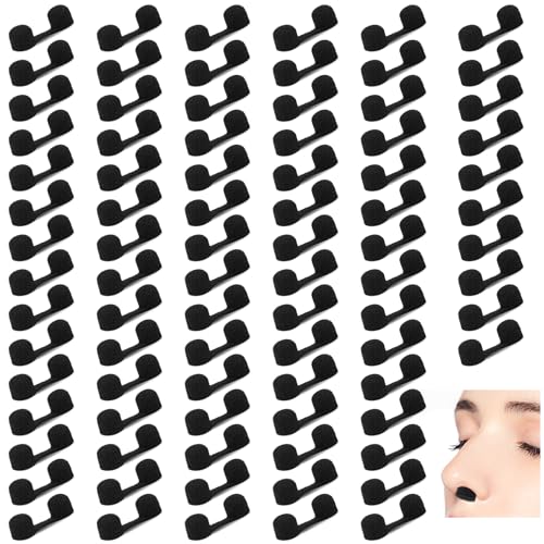 200 Pieces Disposable Nose Filters Nose Plug Filter Softness Sponge Nose Filter for Spray Tanning Sunless Outdoor Nose Protection(Black)