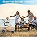Wsexyy Beach Wheelchair with Balloon Tires, All Terrain Wheel Chair, Foldable, Waterproof, for Beach, Grass, Gravel, and Water Access, Travel Transport for The Elderly