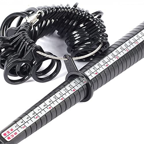 Ring Sizer Measuring Tool Set With Ring Mandrel & Ring Sizing Us Size Kit, Four Size Ring Stick Jewelry Mandrel And Ring Gauge Finger Sizer & Ring Guards For Loose Rings With Cloth For Jewelry Making #TOP3