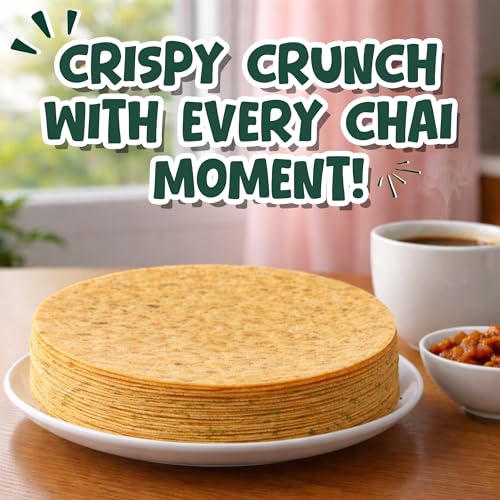 Image of JAWAI ROASTED WHOLE WHEAT METHI KHAKHRA COMBO KHAKRA- High Protein Healthy Snack, Diet-Friendly, Tea Time Snacks, Vacuum Packed Indian Snacks Pack of 4-200 Grams Each