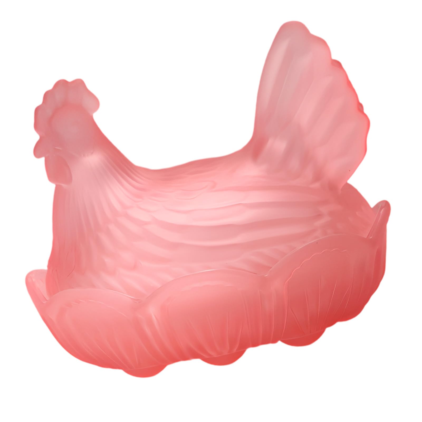 XAGMODSHN Glass Candys Jar Hen on Candy, Candy Cookie Jars Biscuits Food Storage Container Decorative Snacks Bowl Covered Bowl