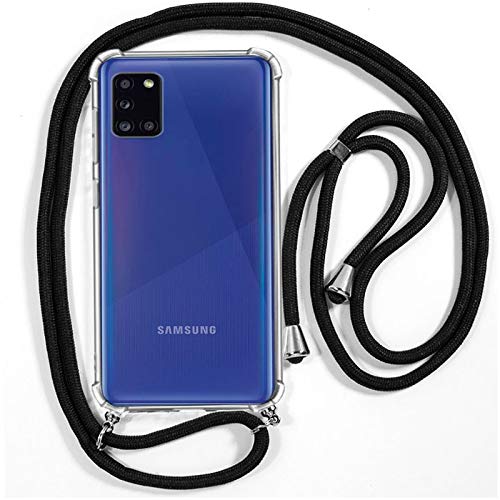 Cool Case for Samsung A315 Galaxy A31 Lanyard Black