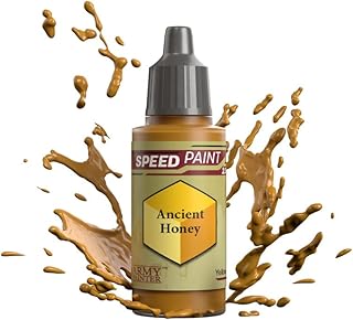 The Army Painter Speedpaint Ancient Honey 2.0, Single Acrylic Paint 18ml One-coat Painting Soloution For Fantasy Tabletop Miniatures Like Warhammer 40k and Dungeons And Dragons Figures