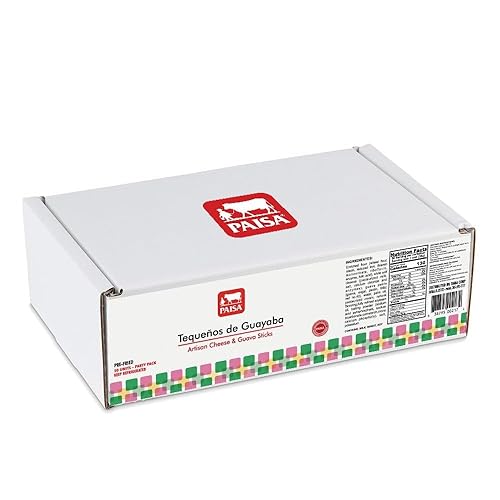 Pasta de guayaba y palitos de queso (prefritos) - Tequenos de guayaba y queso prefritos (paquete de 2-100 tequenos en total)