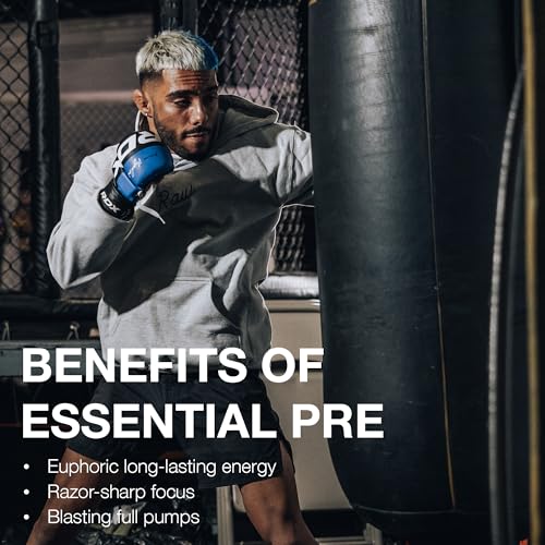 Image of RAW Essential Pre-Workout Powder (Champion Mentality) - Chris Bumstead Sports Nutrition Supplement for Men & Women - Preworkout Energy Powder with Caffeine, L-Citrulline, L-Tyrosine & Beta Alanine