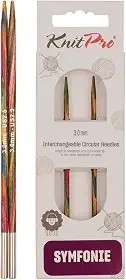 Par de Agulhas de Tricô Intercambiáveis Especial 3.00mm - Symfonie - 20421 - Knitpro