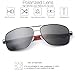 HDCRAFTER Polarized Sunglasses for Men UV400 Protection Lenses Metal Frame