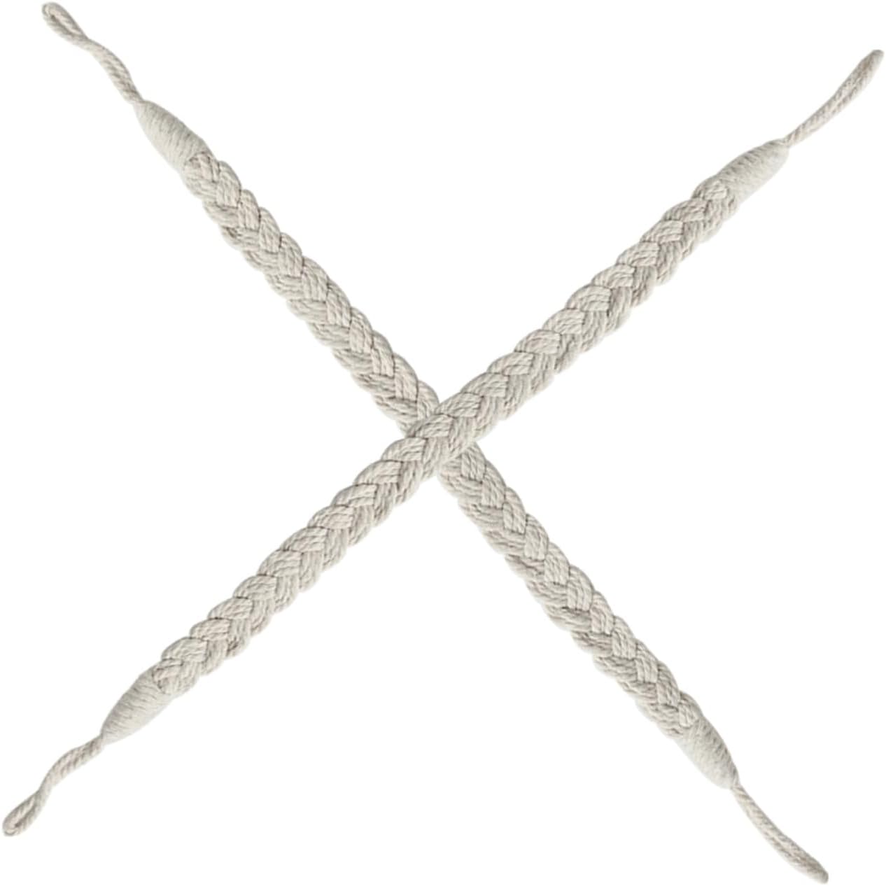 Zerodeko 8pcs Woven Curtain Tiebacks Decorative Curtain Holdbacks for Drapes Easy Use Rope Design for Home Hotel and Store Window Treatments