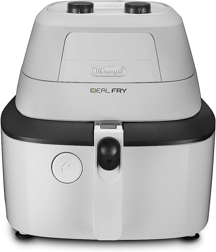 De'longhi Idealfry Sencillo Independiente 1400 W Freidora De Aire Caliente Negro Blanco