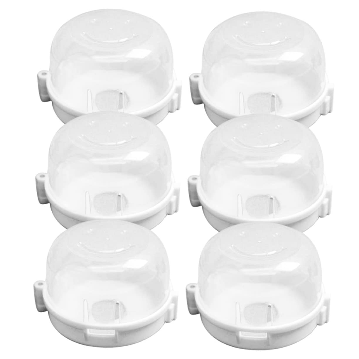 6pcs Gas Stove Knob Covers Safety Protectors for Kitchen Prevents Accidental Gas Leaks Compatible Stoves Easy to Install Essential for Home Safety