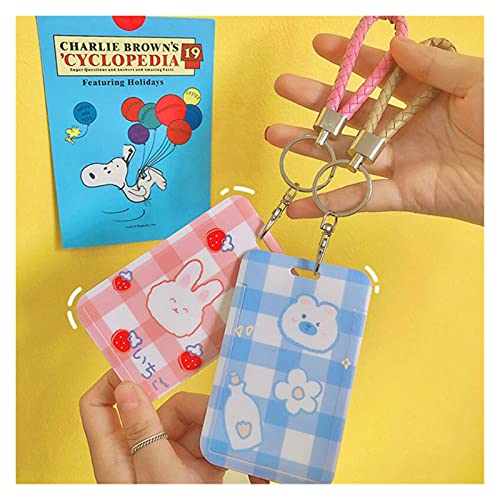 YUMYANJIN Kaarthouder Transparante Badge Houder voor Vrouwen Mannen Card Case Korte Touw Sleutelhanger Kaarthouder… - Image 4
