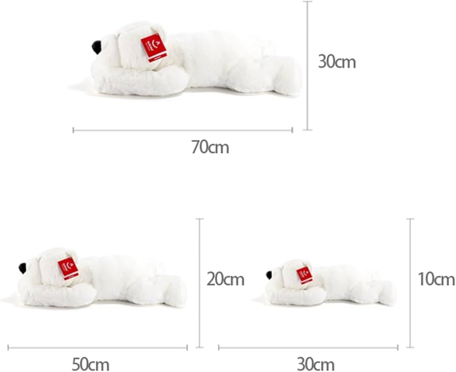 Amazon.co.jp: 縫いぐるみ 白熊 うつ伏せる ロング 体長い ぬいぐるみ