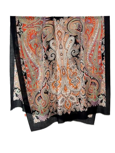 Châle en laine soluble haut de gamme HangErFeng style vintage imprimé cachemire
