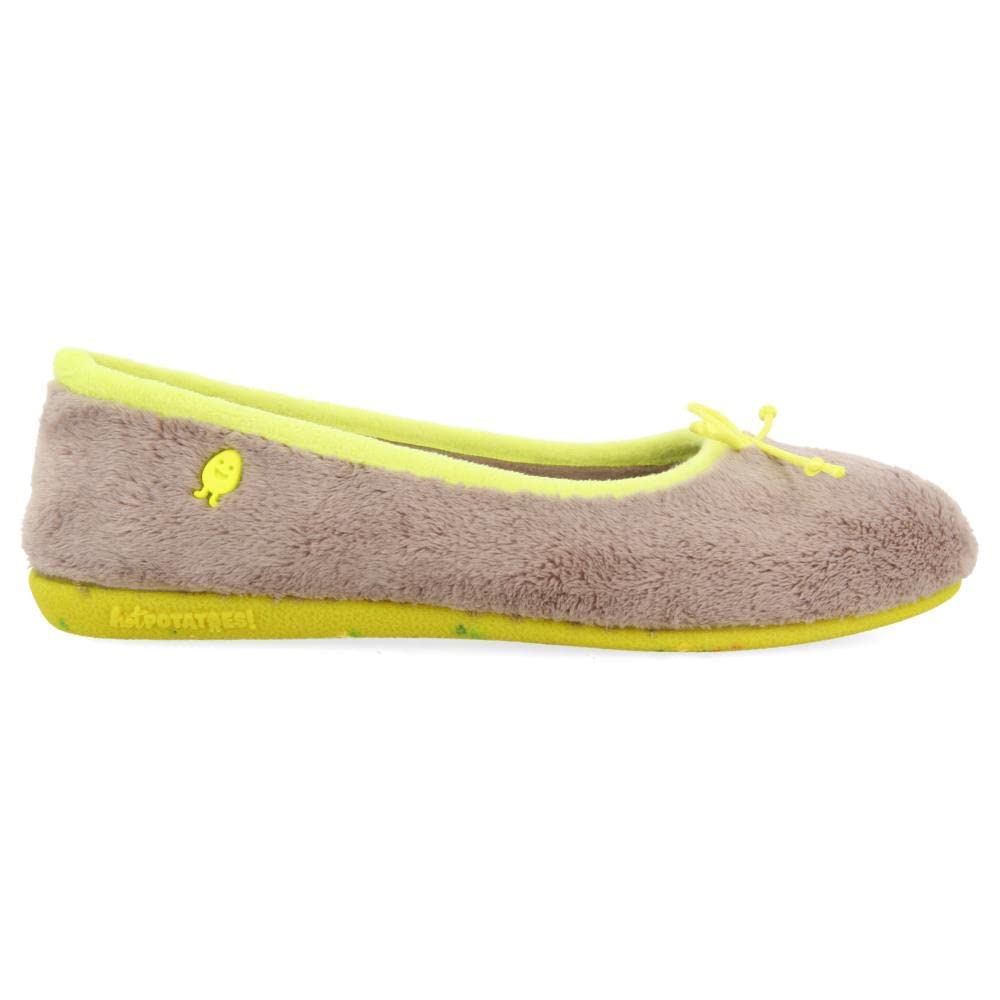 HOT POTATOES Women's Preseka Slipper, Grey, 6.5 UK