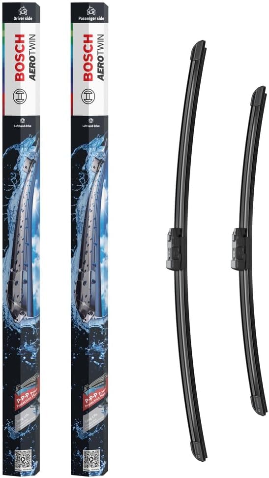Bosch Aerotwin Aerotwin eA 979 S Front-Scheibenwischer - Set mit 2 Ersatz-Scheibenwischern und vormontiertem Multi-Clip-Adapter - 2 Wischblätter 600 mm und 475 mm - in platzsparender Verpackung