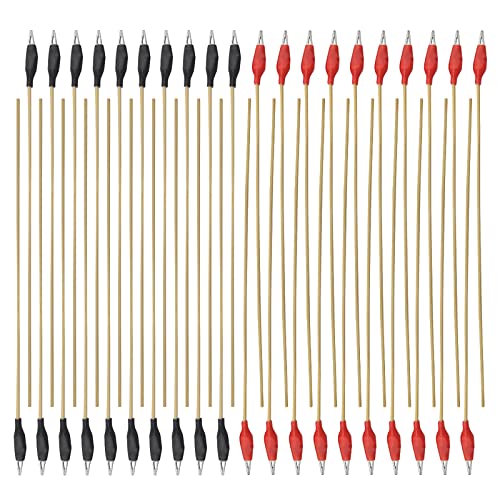 XINMEIWEN 100Pcs Alligator Clip Stick for Airbrush Hobby Model Parts (Red+ Black)