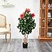 Nearly Natural 4ft Hibiscus Artificial Tree, 4ft