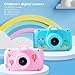 3 5in Childproof Toy Camera, Babies Selfie Camera, Game and MP3 Function Camera with 3 5in HD Screen Digital Toy Camera for Kids Aged 3‑10(Blue)