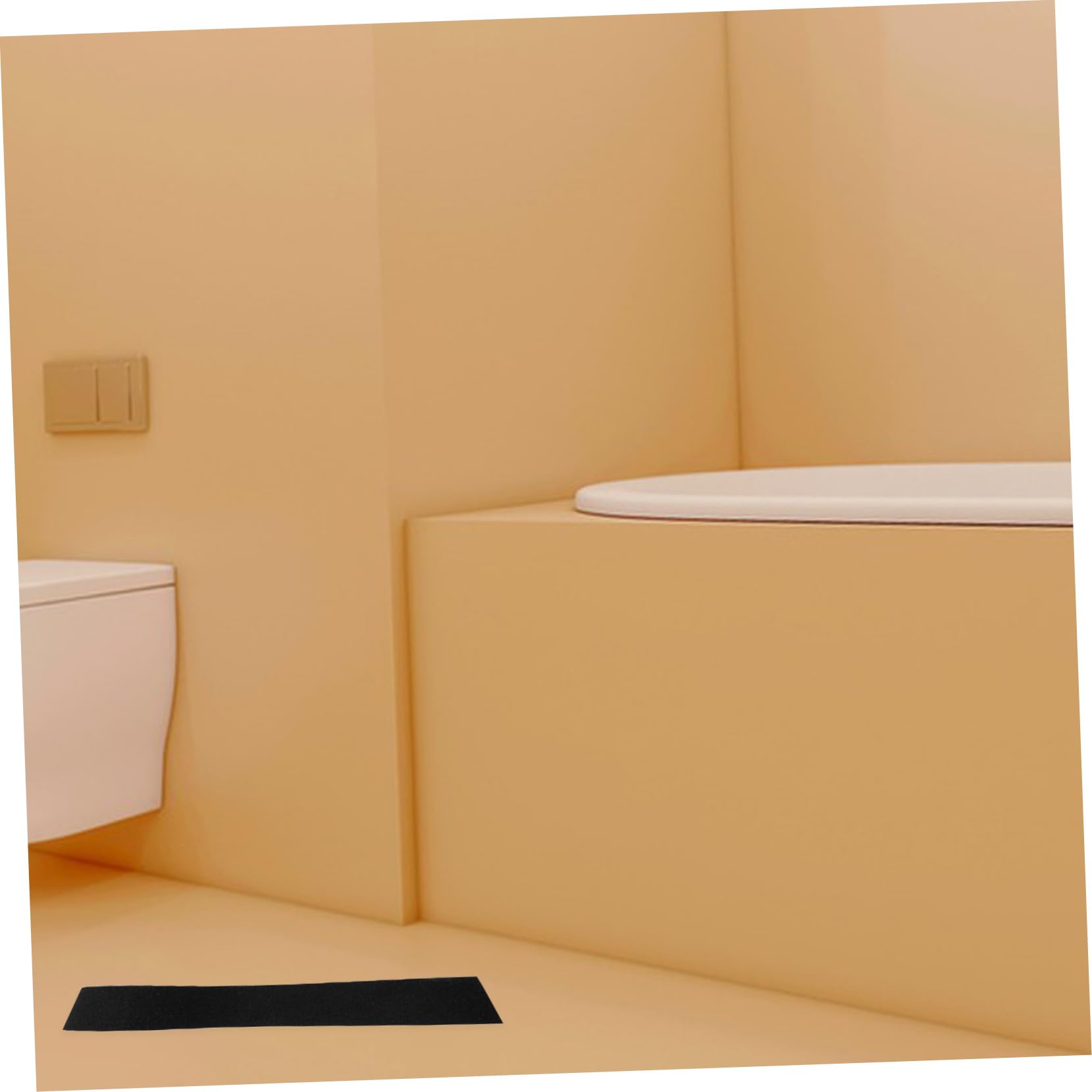 1 Nastro Rotolo PVC Nero Antiscivolo in Gradini e Scale