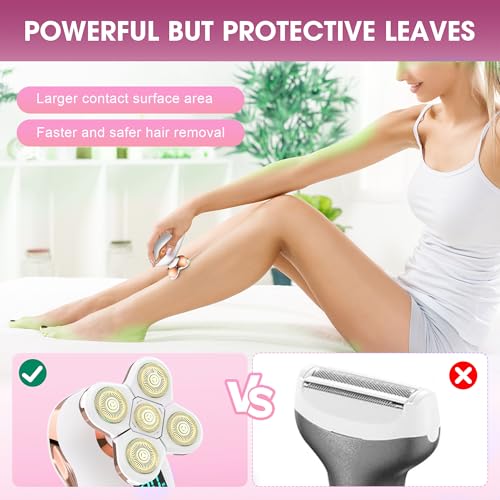 Image of Electric Razors for Women Legs Travel | Rechargeable Waterproof Razor Trimmer for Womens|Dry Wet Electric Shaver for Women|Pro Portable Personal Body Shaver