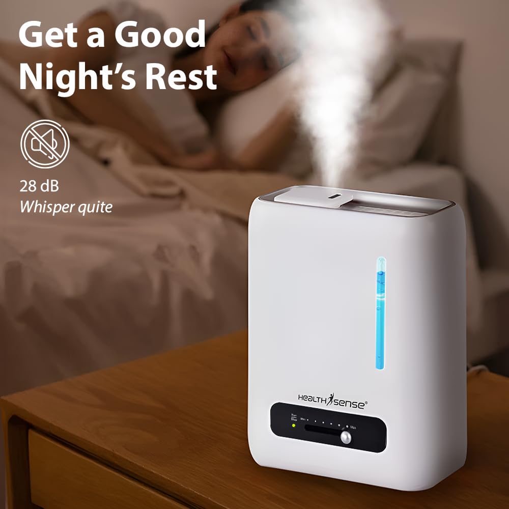 HealthSense Ultrasonic Humidifier - Cold & Cough Relief -4