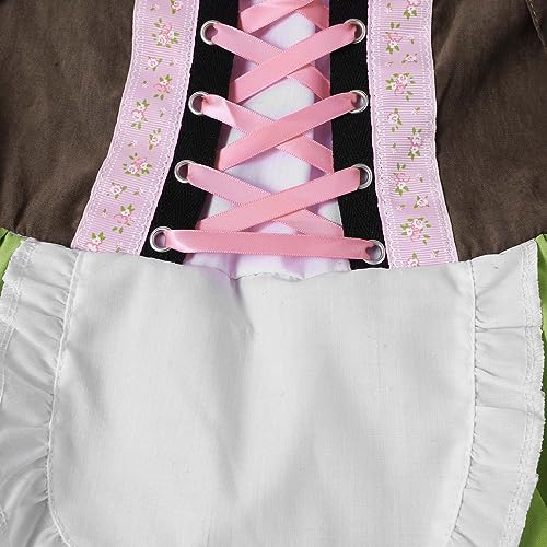 Disfraz Infantil Oktoberfest Dirndl Roja miniatura 3