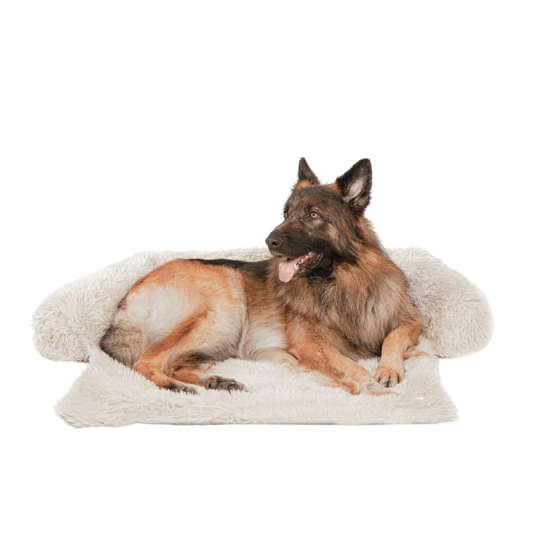 Pfoten&Nasen® Hondenbed Sofa [Bruin,XL - 115×95 cm] - Hondenbank