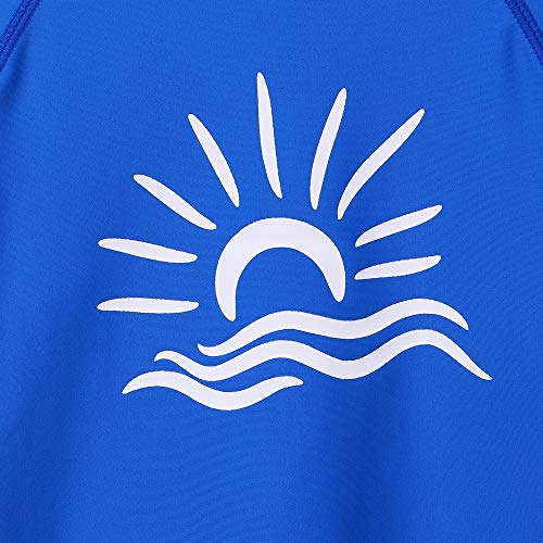 Image of TFJH E Girls & Boys Long Sleeve Rashgurad Swimsuit UPF 50+ Kids Swimwear Sunsuits