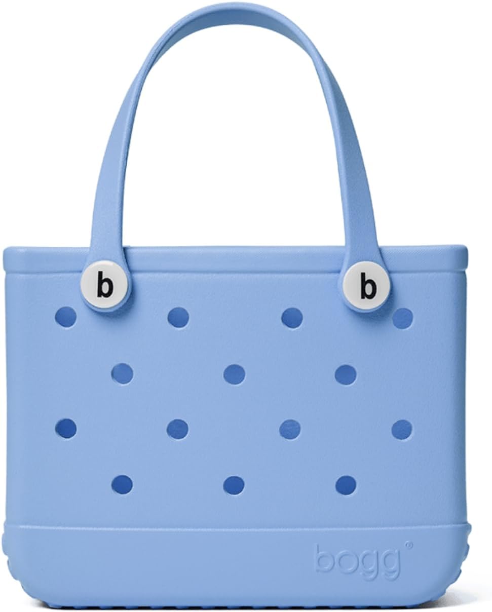 BOGG BAG - Tote for Beach, Pool, Boat, Sports - All Purpose EVA - White Buttons