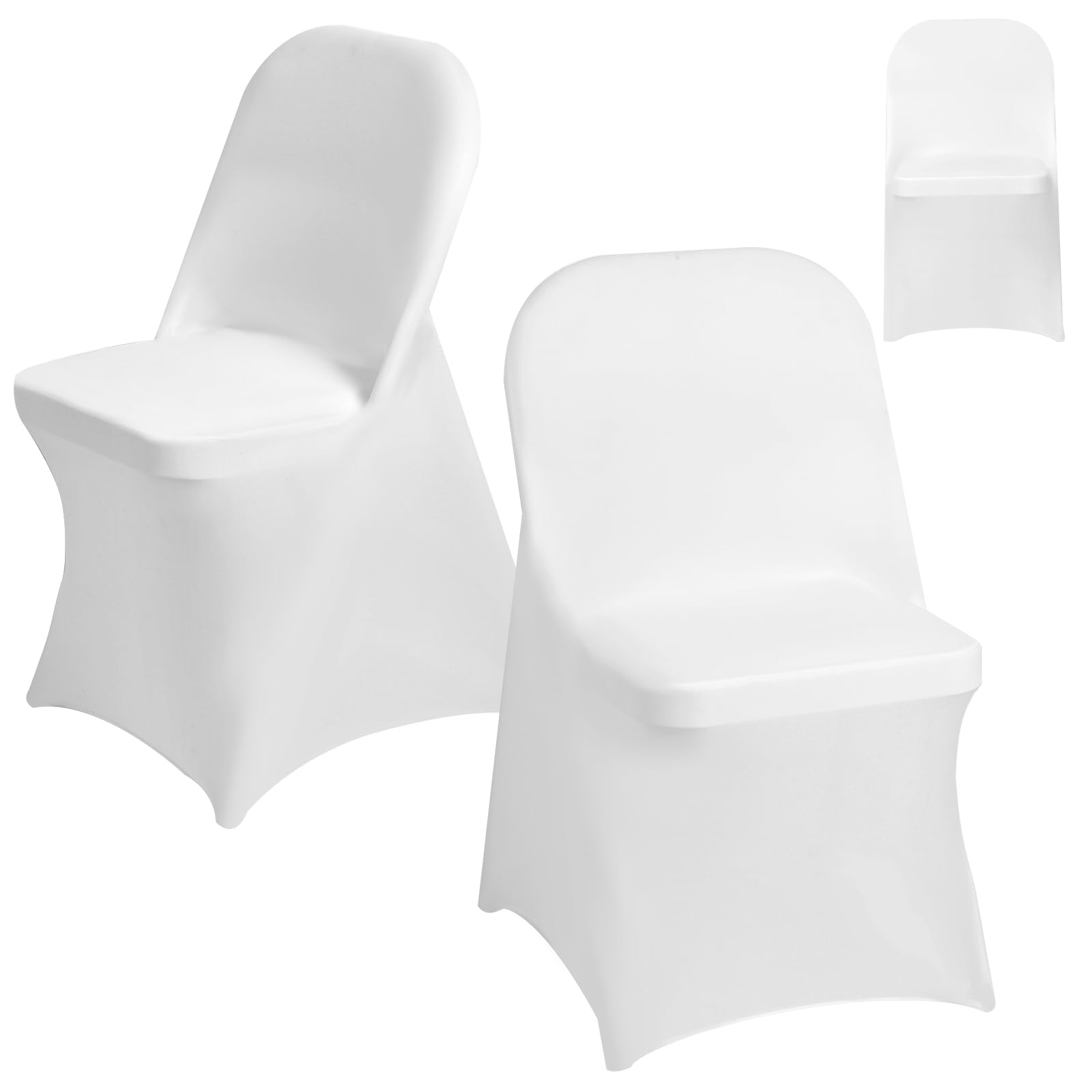 YZiCHENQQ 30 PCS Stretch Spandex Chair Covers for Party, Washable Reusable Dining Universal Fitted Removable Chair Cover for Wedding, Holidays, Banquet, Hotel, Celebration