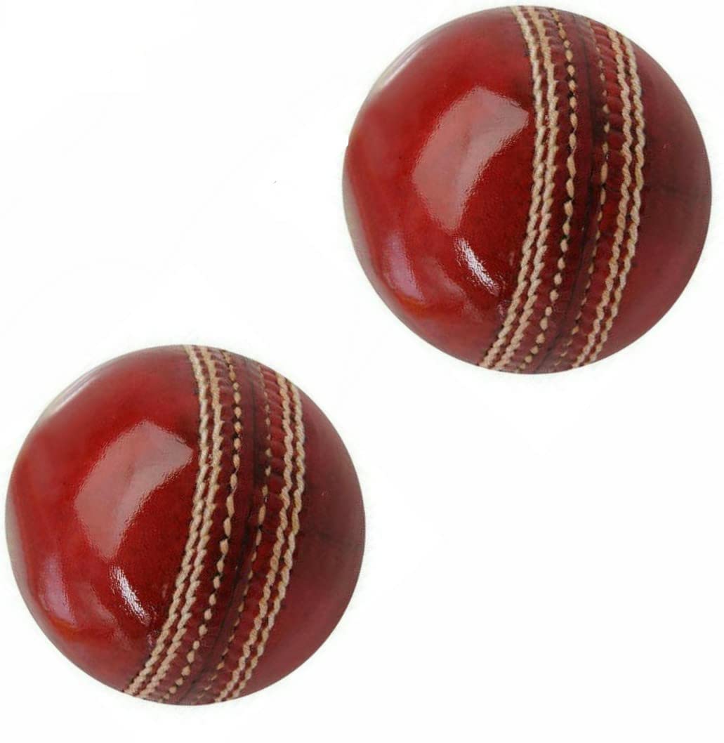 Layan Sports Genuine Tima Leather Cricket Ball (4 Pieces) Standard International Size (Red) - Set of 2 (B0CBFS6W9M) Amazon Price History, Amazon Price Tracker