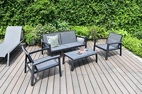 Garden Store Direct Anzio Aluminium Furniture, Choose from Lounge, Dining, or Sunlounger Sets! All...