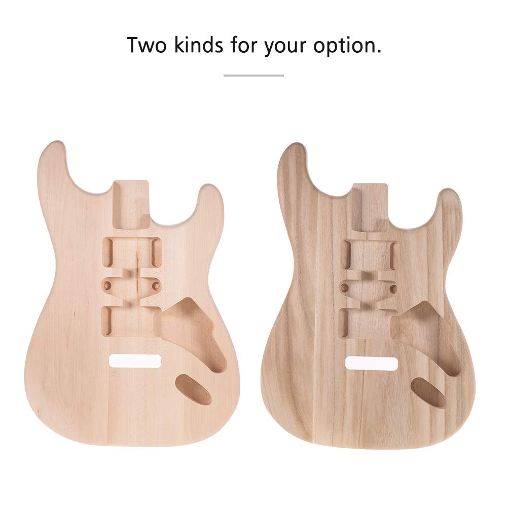 ST01-TM niedokończone ręcznie robione ciało gitarowe Candlenut Wood gitara elektryczna korpus gitara beczka części zamienne Maiju
