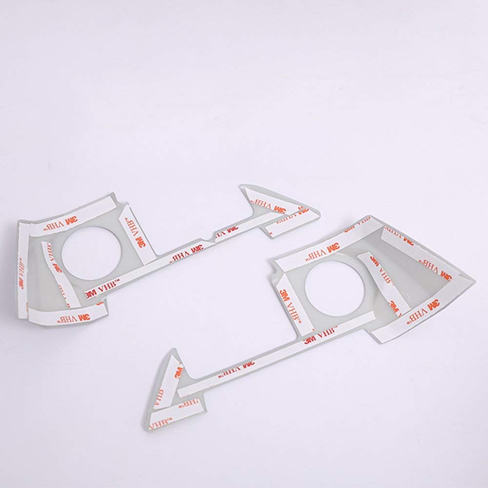 YIWANG ABS Chrome Steering Wheel Trim For Land Rover Range Rover Sport 2010-2013 (Gloss Black, 2pcs)