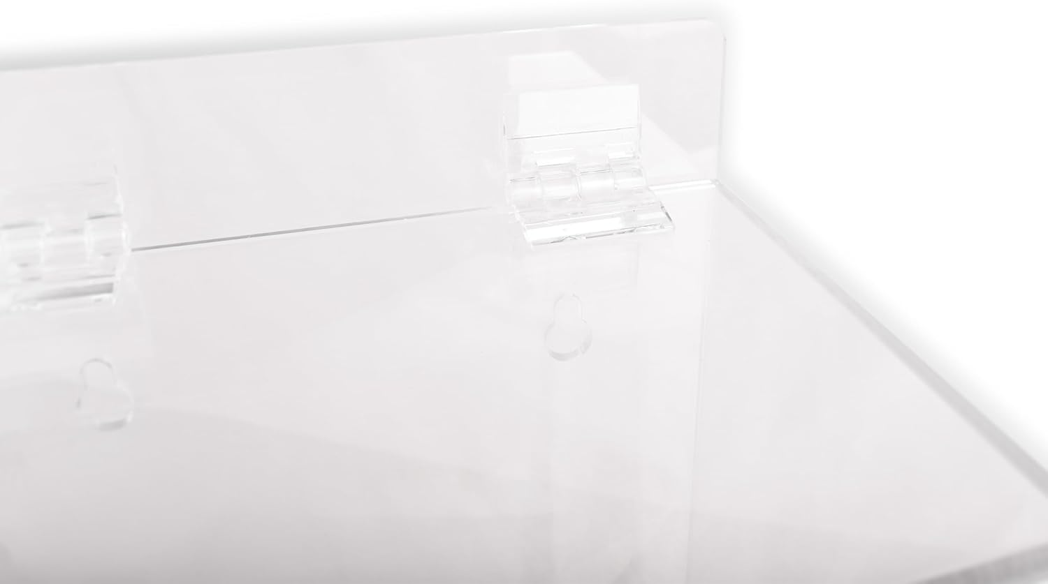 Earplug Dispenser - Wall-Mount or Stand Acrylic Bulk Storage Holder with Lid for Finger Cots, Accessories, Toys, Condiments, Candy, Laundry Pods - Complete with Description Stickers