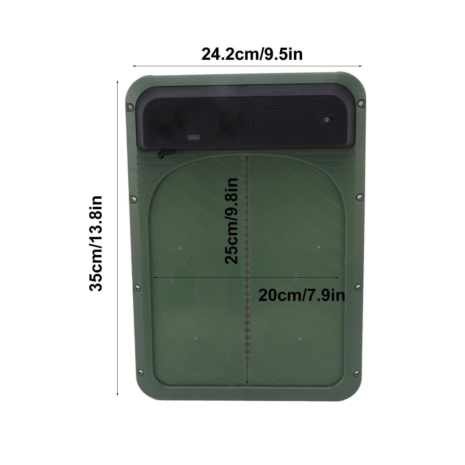 Porta Automatica per Pollaio, Porta per Galline Solare con Sensore di Luce Leggero per Oca (Verde)