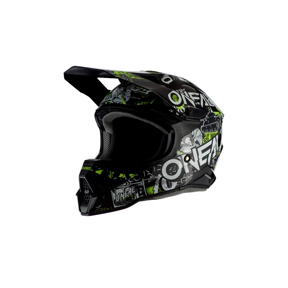 O'NEAL | Motocross-Helm | Motocross Enduro | , ABS Schale, Lüftungsöffnungen für optimale Belüftung & Kühlung | 3SRS Helmet Attack 2.0 | Erwachsene