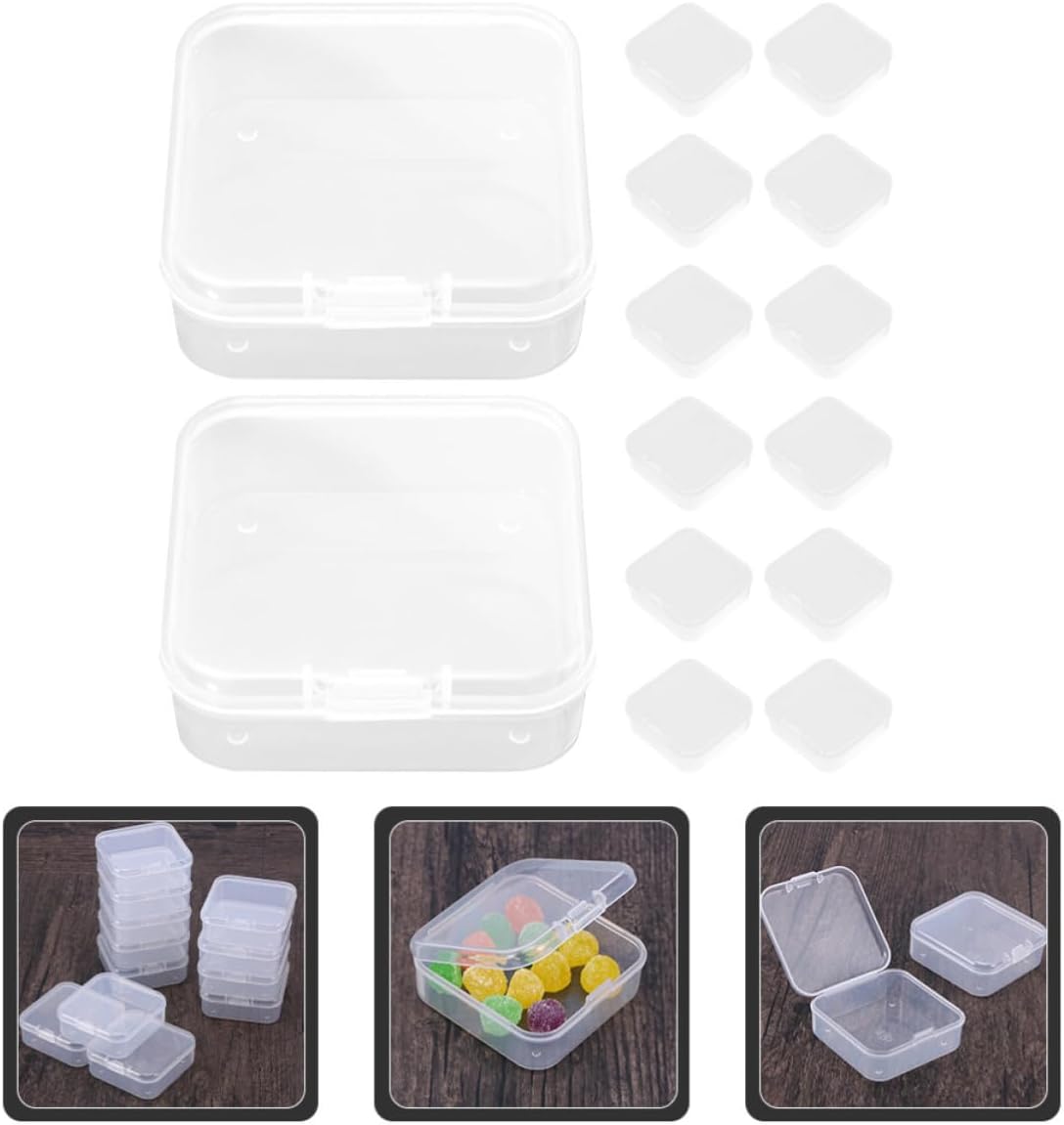 50pcs Flip Top Storage Organizer for Earrings and Bolts