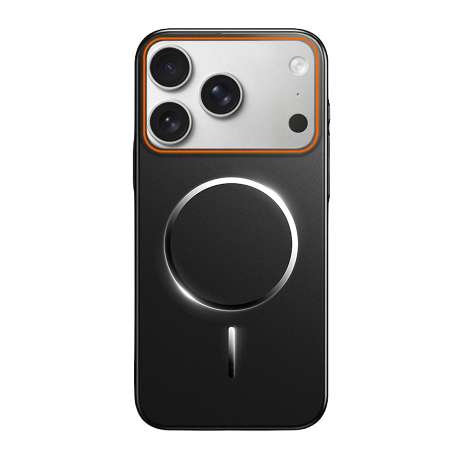 Magnetisch Hülle für iPhone 17 Pro Max/17 Pro/17 Air/17, Dünne Gefrostet rutschfeste Schutzhülle Unterstützt Drahtlose Aufladung Handyhülle,Schwarz,17 Pro