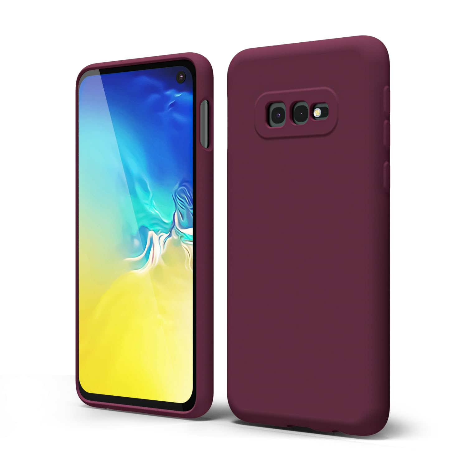 oakxco for Samsung Galaxy S24 Ultra Phone Case Liquid Silicone, Neon Bright Solid Color, Thin Slim Soft Rubber Gel Matte TPU Plain Simple Cover for Women Girl Cute, Hot Pink Fuchsia — view 287