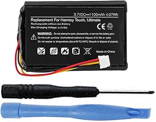 1100mAh 533-000084 Battery Replacement Compatible with Logitech Harmony Ultimate 915-000201 & Harmony Touch 915-000198 Remote Controls