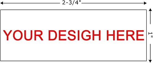 Miniatura 5 de Sello personalizado (2.756 x 0.984 in, 5 líneas), sellos de goma autoentintados personalizados, sello de dirección personalizado de devolución