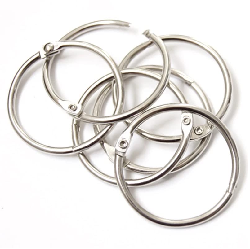 Image of DEZIINE Binder Card Ring /Book Ring for Scrapbooking - 100 Pcs (20mm)