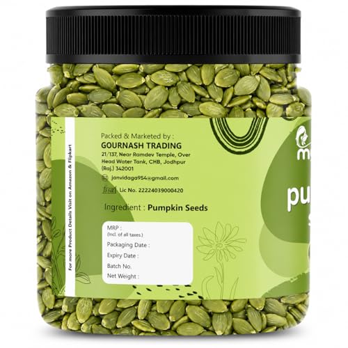 Image of MUMMA'S HOME GRAMITY Premium Raw Pumpkin Seeds 500g | Protein-Rich Seeds for Eating | Natural Healthy Snack | Source of Fiber & Nutrients | Raw Pumpkin Kernels for Salads, Smoothies & Daily Diet