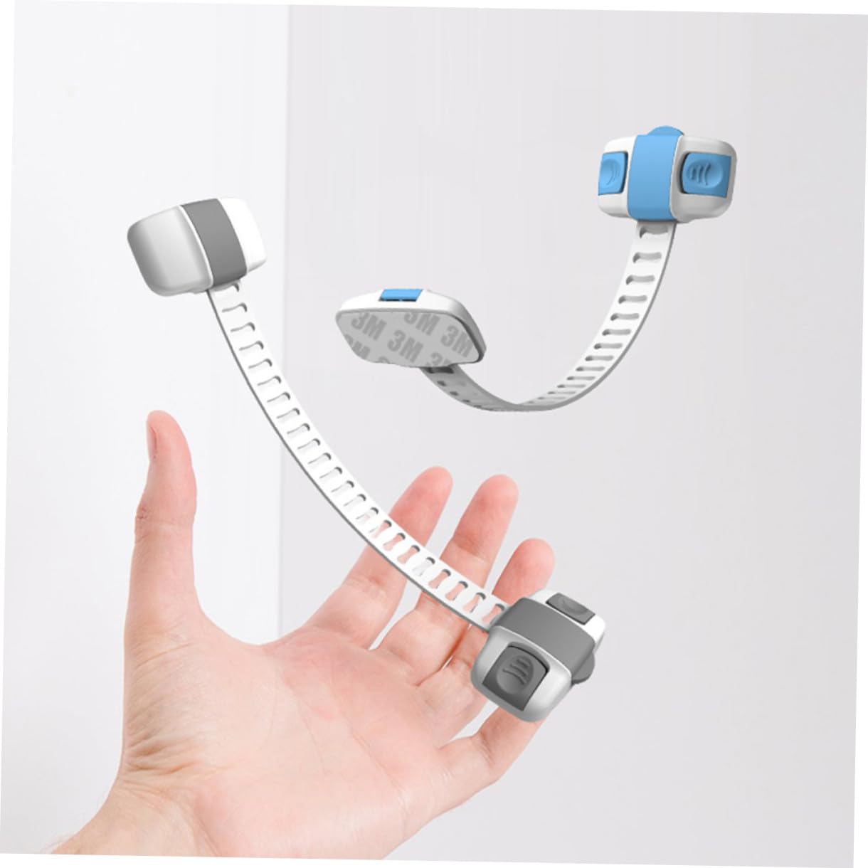 iplusmile Cerradura de Seguridad para Niños Multifunción 8 Piezas de Plástico Abs en Forma de Galleta para Armarios y Frigoríficos Protección Antipellizcos