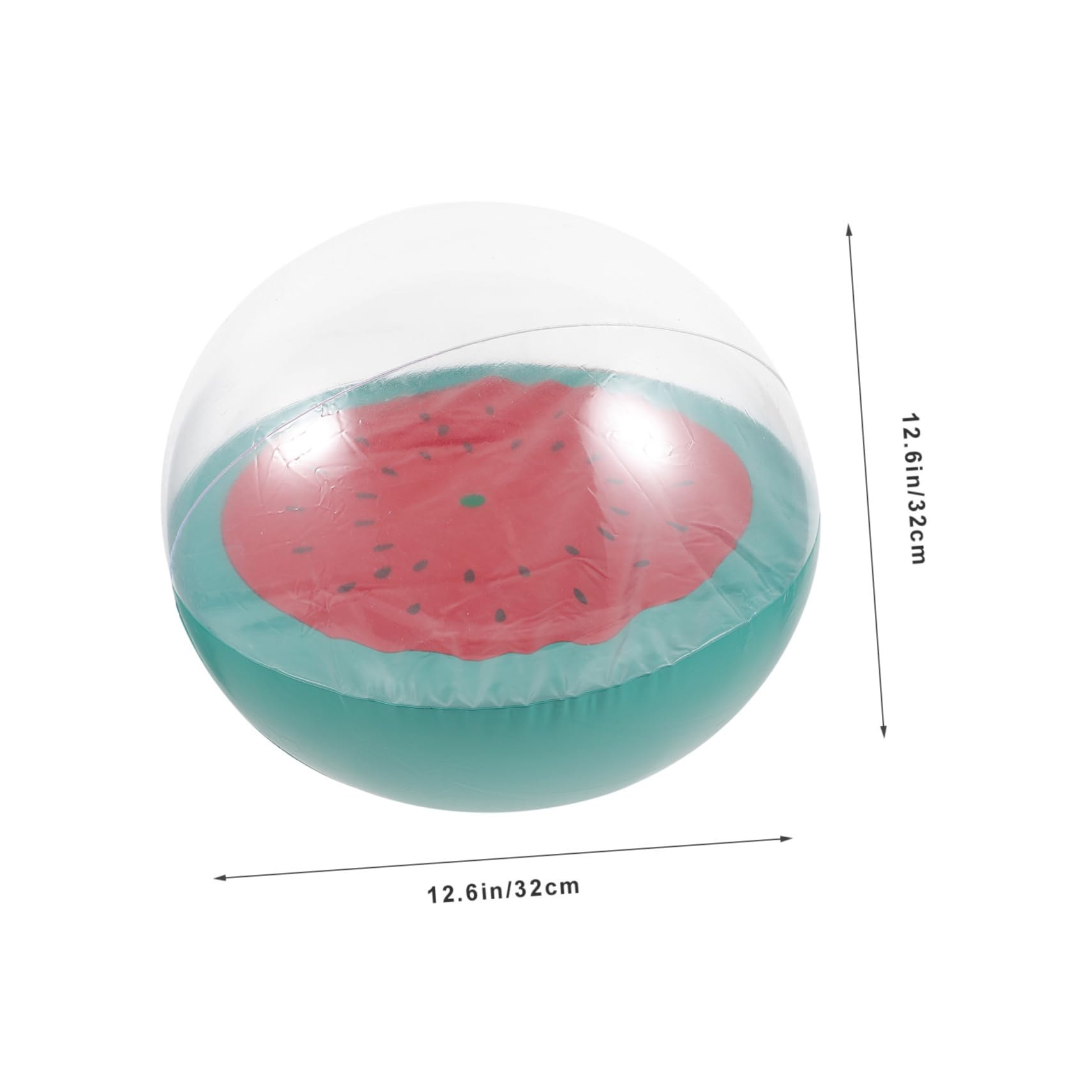 Sosoport Inflatable Watermelon Beach Ball Lightweight Pool for Teenagers Adults for Summer Parties Beach Sports Indoor Fun Outdoor Activities