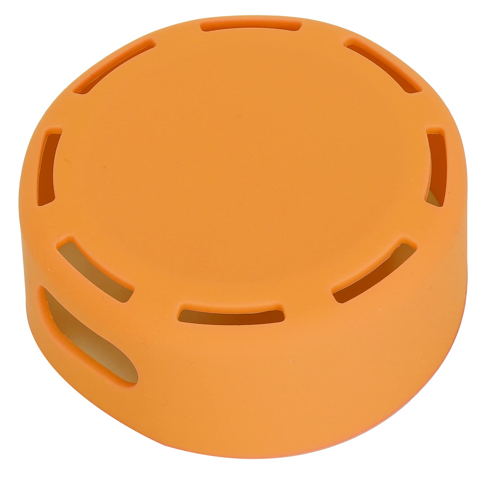 Funda de Silicona para Altavoz Dot 4, Funda Protectora Portátil a Prueba de Golpes, de Silicona Flexible Duradera para Cocina y Dormitorio, Antideslizante (Naranja)